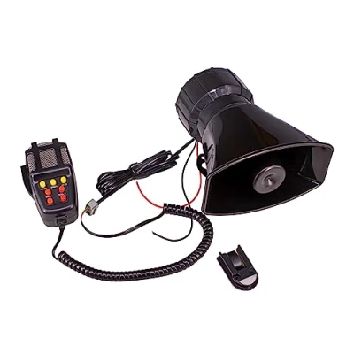 Image of Car Loud Horn Siren Speaker 12V 115DB 7 Tone Sound Vehicle With Mic PA System
