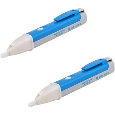 Image of Fasizi 2Pcs Non Contact Voltage Tester Electrical Detector Pen 90 1000V AC Inductive Electric Digital Multi Meter Volt with Alarm Mode Live/Null Wire Judgment
