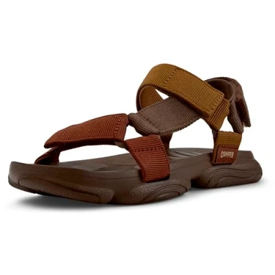 Image of Camper Karst Walking sandals, Women&#039;s, Size: 4, Braun rot Textile