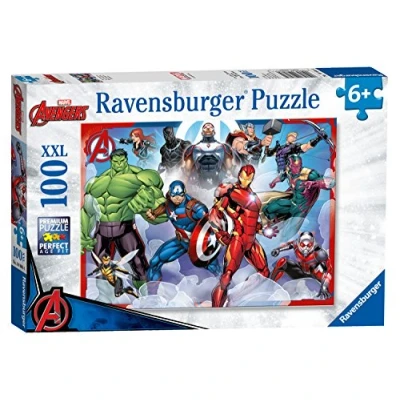 Image of Ravensburger Marvel Avengers 100 Piece Jigsaw Puzzle with Extra Large Pieces for Kids Age 6 Years and Up
