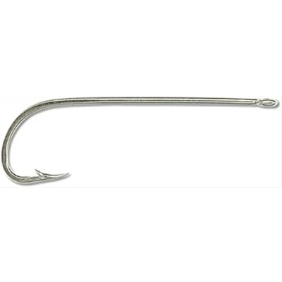Image of Mustad 92611 NI 2/0 27 Hooks Long Shank Beak Nickel Size Poly Bag 8 per pack by