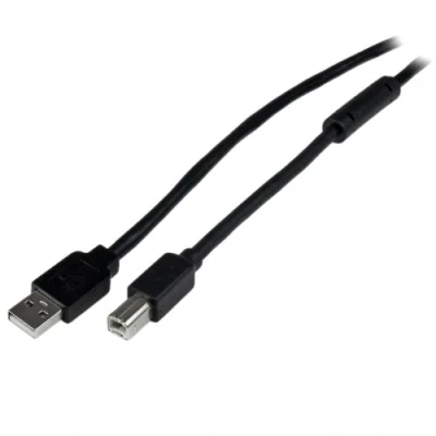 Image of StarTech.com 20m / 65 ft Active USB 2.0 A to B Cable Long 20 m Printer 1x (M), (M) Black (USB2HAB65AC)