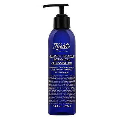 Image of Kiehl&#039;s Midnight Recovery Botanical Cleansing Oil 175ml