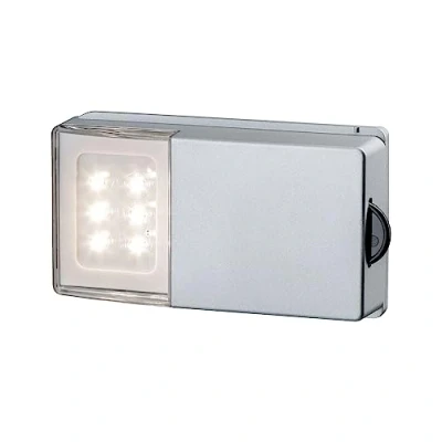 Image of Paulmann 70498 SnapLED Cabinet Silver Door Open Light Off When Pressure on The Roller 4x15V mounting with Adhesive Pads, Integriert, 0.33 W