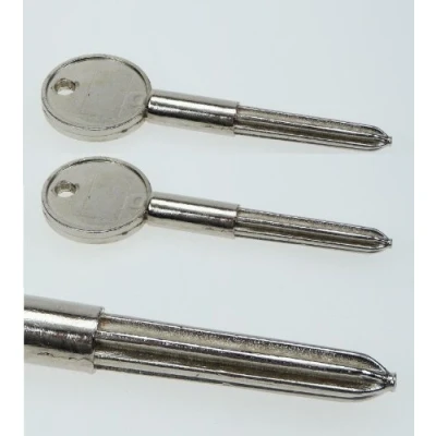 Image of Orion Twin Pack Star Shaped Nickel Plated Security Bolt Key for Doors &amp; Windows