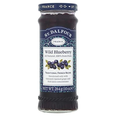 Image of (4 PACK) St Dalfour Blueberry Fruit Spread 284g 4 PACK BUNDLE
