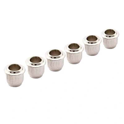 Image of Musiclily Pro 9mm Guitar Tuner Bushings for Electric Vintage Tuning Pegs Machine Heads, Nickel (Set of 6)