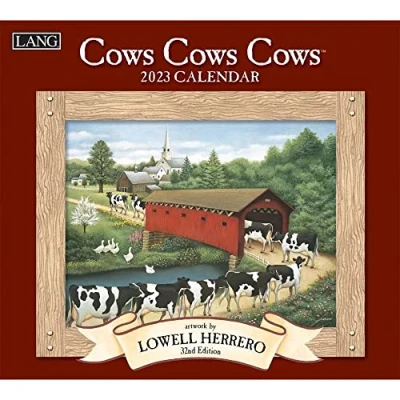 Image of LANG Cows 2023 Wall Calendar