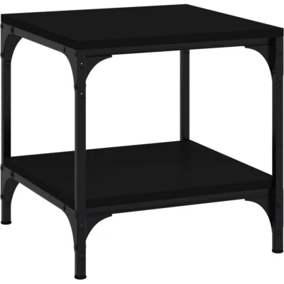 Image of vidaXL Side Table Black 40x40x40 cm Engineered Wood