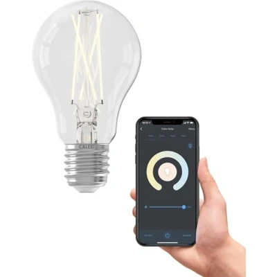 Image of CALEX Smart Filament Lamp, E27 Vintage Light Bulb, Bright, Alexa Compatible, 7 W, Dimmable, Warm White, WLAN Lamp