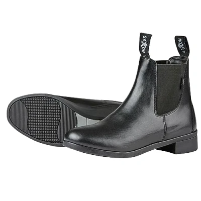 Image of Saxon Syntovia Jodhpur Boots, Black, Adults 10