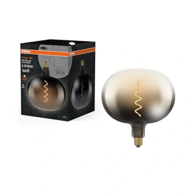 Image of OSRAM LED Vintage 1906 Big Globe E27 4,5W 818 Filament smoke