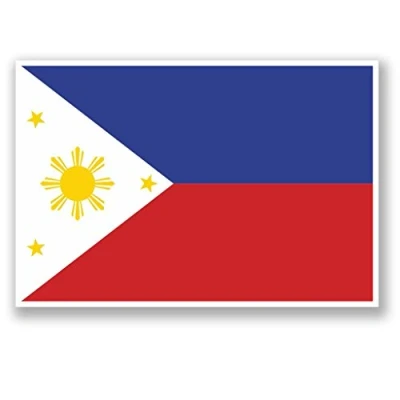 Image of 2 x 15cm/150mm Philippines Vinyl SELF Adhesive Sticker Decal Laptop Travel Luggage Car Bike Sign Fun #4367
