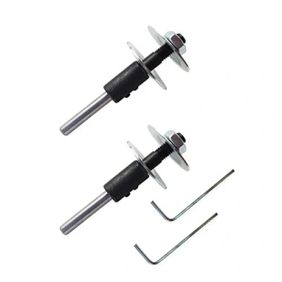 Image of Shaft Arbor Extension Motor Threaded Adapter for Buffing Grinding Wheels/Fit Bench Grinder (2 Sets)