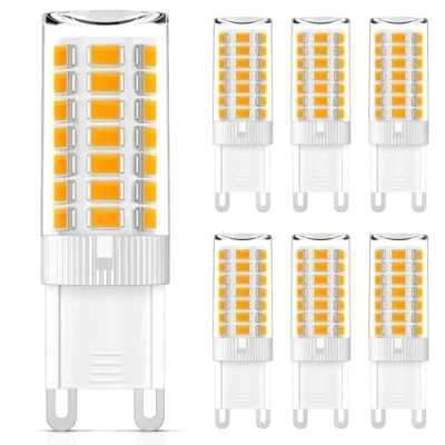 Image of YOUDIAN G9 LED Bulbs,5W Warm White,Equivalent to 40W 50W Halogen,500lm 3000 Kelvin,Energy Saving Light Bulbs,Non dimmable,for Home Lighting Decor 6 Pack