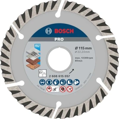 Image of Bosch Professional 1x Standard for Universal Diamond Cutting Disc (for concrete, Reinforced Ø 115x22.23 mm, Accessory Small Angle Grinder)