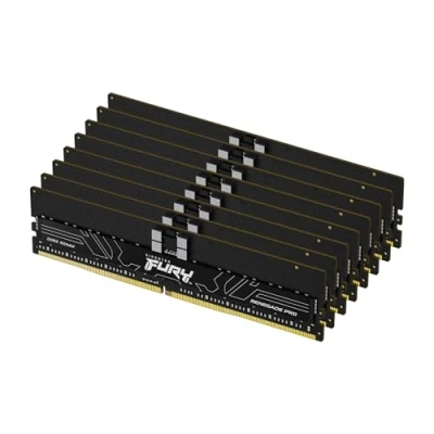 Image of Kingston FURY Renegade Pro XMP 128GB 6400MT/s DDR5 ECC Reg CL32 DIMM (Kit of 8) Memory Overclockable registered KF564R32RBK8 128