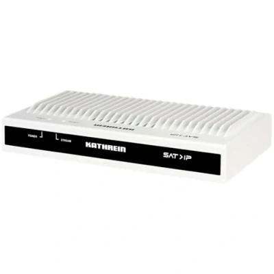 Image of Kathrein EXIP 418 SAT to IP Server, Ethernet, Includes Wally Receiver, 11.8 watts, for Television