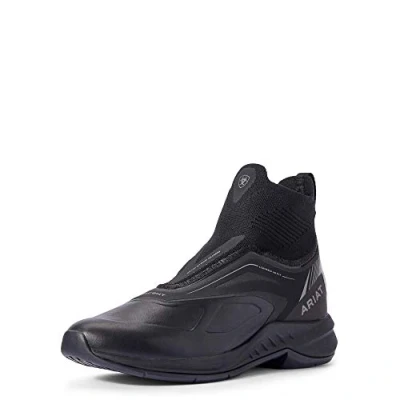Image of ARIAT Womens Ascent Paddock Boots Black Lightweight ATS® technology for stability and all day comfort Footwear UK Size 7.5