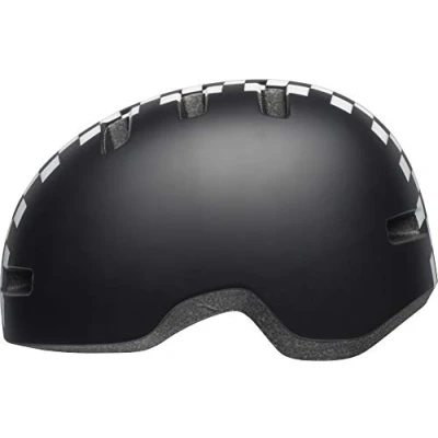 Image of BELL Unisex Youth Lil Ripper Children&#039;s Cycling Helmet, Checkers Matte Black/White, Unisize 47 54cm UK