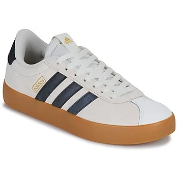 Image of adidas Women&#039;s VL Court 3.0 Shoes, White/Grey Six/Gold Metallic, 3.5 UK