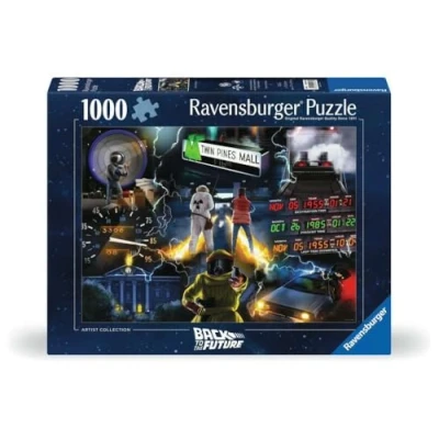 Image of Ravensburger Universal Vault Collection Back to the Future Merchandise 1000 Piece Jigsaw Puzzles for Adults and Kids Age 12 Years Up