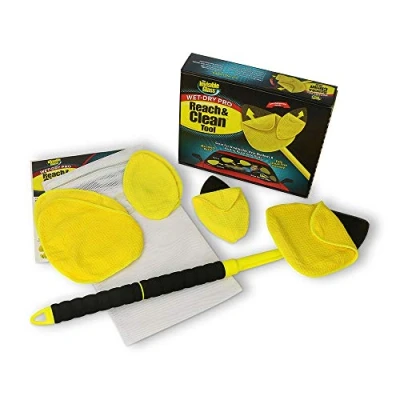 Image of Invisible Glass 95164 Reach and Clean Tool Wet Dry Pro Window Windshield Wand Cleaning has Extendable Handle Washable Reusable Microfiber Cloth for Auto Interior Exterior