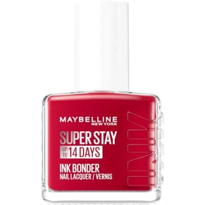Image of Maybelline Superstay Ink Nail Polish Bonder Deep Red 12.6ml 06
