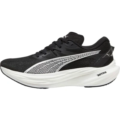 Image of Puma Deviate Nitro 3 Str Running Shoes Size 11 UK Black for Enhanced Performance and Comfort