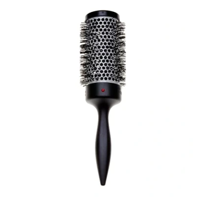 Image of Denman Large Thermoceramic Vented Barrel Round Hair Brush with Nylon Bristles for Fast Drying, Volume and Creating Movement in the Hair, Black White, D76