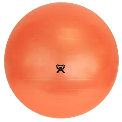 Image of CanDo Exercise Ball, non slip, inflatable, orange, 120cm