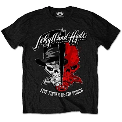 Image of Five Finger Death Punch Men&#039;s Jekyll &amp; Hyde T Shirt, Black, Small