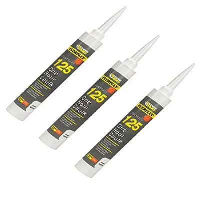 Image of Everbuild Everflex 125 One Hour Caulk Sealant &amp; Filler White 310ml (Various Quantities) (3)