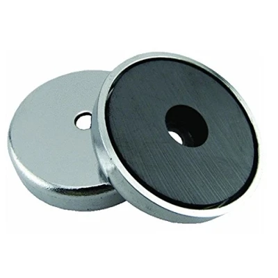 Image of Round Magnet 36 x 7 mm to 7.2 kg Super Strong Power Magnetic Chrome Plated