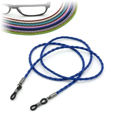 Image of CKB LTD Dark Blue PU Leather Spectacle Glasses Strap Sunglasses Cord Holder Neck Lanyard String 70cm, 1 Piece