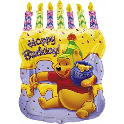 Image of Amscan International S Shape Packaged Pooh Cake
