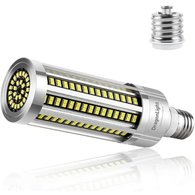 Image of 54W Super Bright LED Corn Light Bulb Fanless(400 Watt Equivalent) E27/E40 Large Base Lamp 6000K Daylight 6,500 Lumens for Residential and Commercial Ceiling Lighting