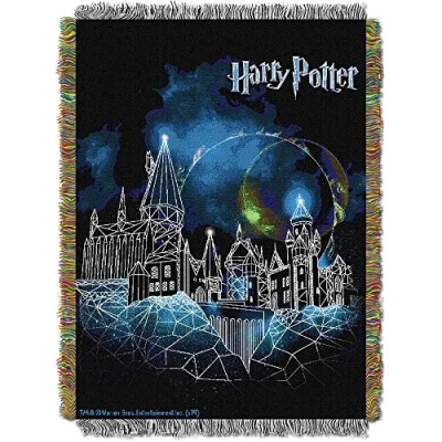 Image of Northwest Woven Tapestry Throw Blanket, 48&quot; x 60&quot;, Harry Potter Castle