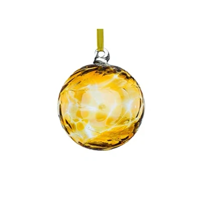Image of Sienna Glass November Birthstone Friendship Ball Topaz, 11 x 14 cm