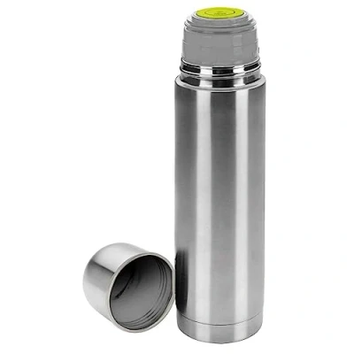 Image of IBILI Flask for Liquids, 350 ml, Stainless Steel, Double Wall, Silver