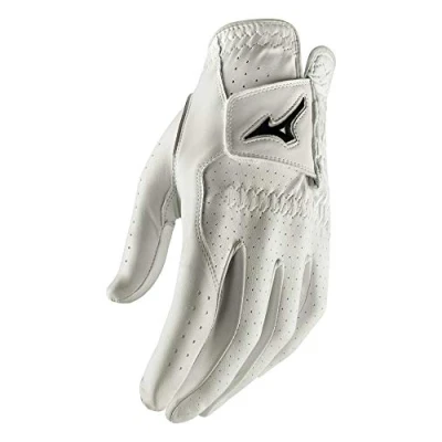 Image of Mizuno 2020 Tour Golf Glove White/Black, Small, Left Hand