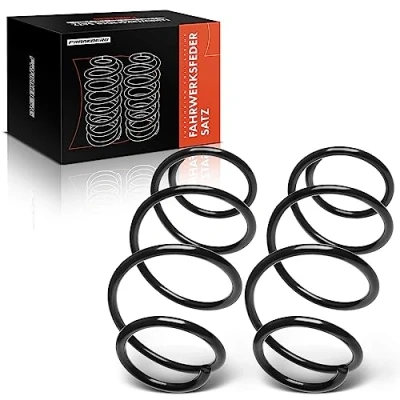 Image of Frankberg 2x Coil Spring Front axle Left Right Compatible with Clio III 2005 2010 Modus/Grand Modus 2004 Replace# 8200127287