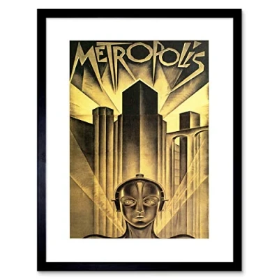 Image of Wee Blue Coo Movie Film Metropolis Sci Fi Drama Dystopia Utopia Lang Framed Wall Art Print