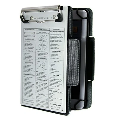 Image of MyGoFlight iPad Kneeboard Folio C Black (For 2/3)