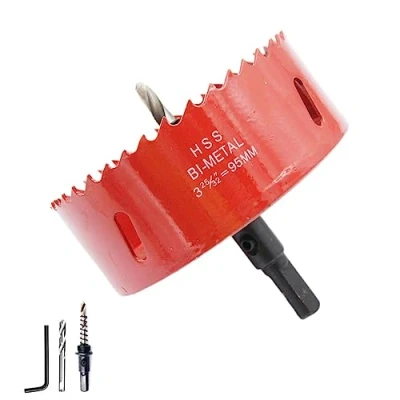 Image of 95mm Hole Saw LAIWEI Cutter,For Drilling Wood, Aluminum Profiles,PVC and Other Materials (3 3/4&quot;(95mm))…
