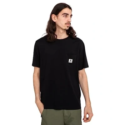 Image of Element Basic Pocket Print Tshirt, Men&#039;s, Size: XS, Flint black