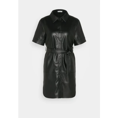 Image of Noisy May Nmandy PU 2/4 Shirtdress Shirt dress, Women&#039;s, Size: 8, Black