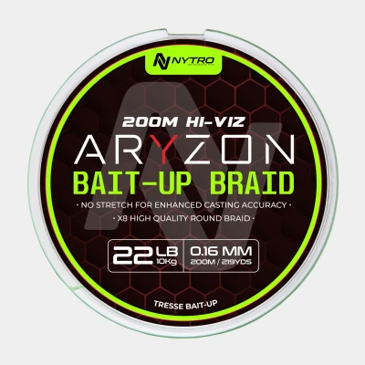 Image of Nytro Aryzon Hiviz Bait Up Coarse Braid 0.16mm/10kg (200m) Braided fishing line