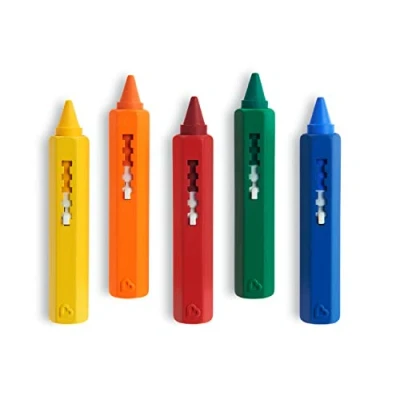 Image of Munchkin Bath Crayons Colourful Toy Mess Free Shower Toys Draws on Tiles &amp; Porcelain Washable Baby Set of 5