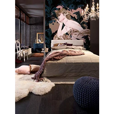 Image of Komar HX4 019 Non Woven Photo Wallpaper Songes Blue XXL Decoration Art Nouveau Bedroom Living Room Office Hallway Size 200 x 280 cm (Width Height) Multi Coloured